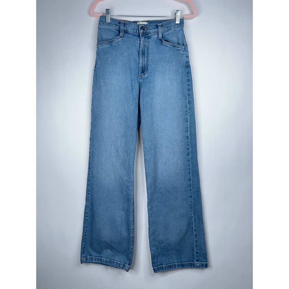 Favorite Daughter The Mischa Super High Rise Wide Leg Jeans Tahoe Wash Size 27